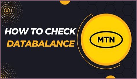 How To Check Your MTN Data Balance